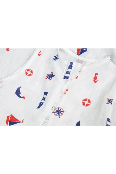 Çocuk Bebek Yazlık Baharlık Uyku Tulumu Müslin 0,5 Tog - 4