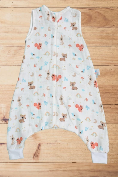 Çocuk Bebek Yazlık Baharlık Uyku Tulumu Müslin 0,5 Tog - 4
