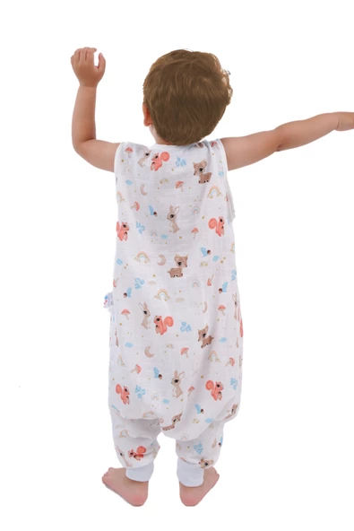 Çocuk Bebek Yazlık Baharlık Uyku Tulumu Müslin 0,5 Tog - 3