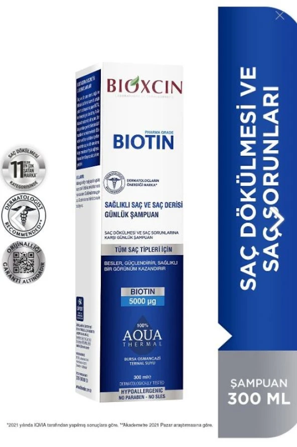 Bioxcin Biotin Şampuan 300 Ml  8680512628118