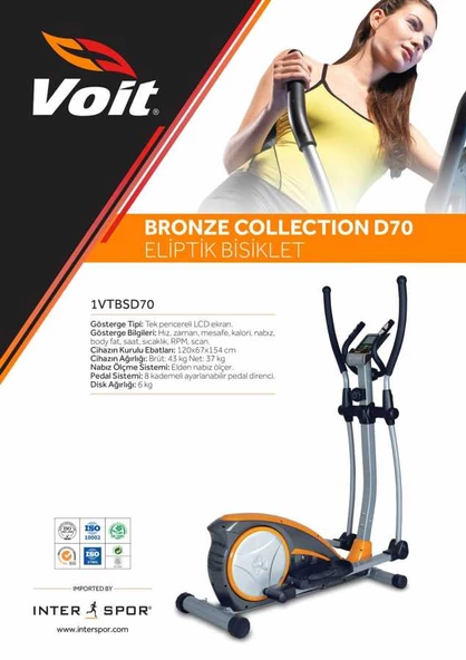 Voit D70 Bronze Collection Eliptik Bisiklet - 2