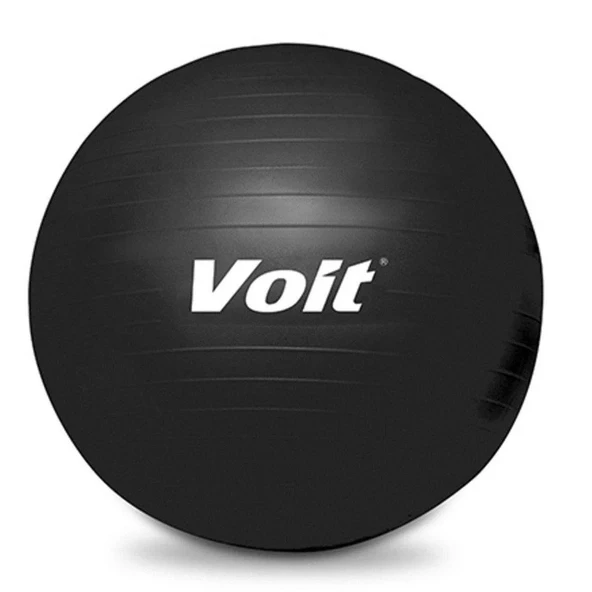 Voit 55 Cm Pilates Topu Siyah + Pompa Hediyeli