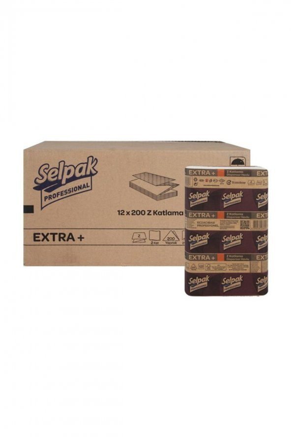 Selpak Extra Z Katlama Katlı Kat Dispenser Havlu 2400 Adet - 1