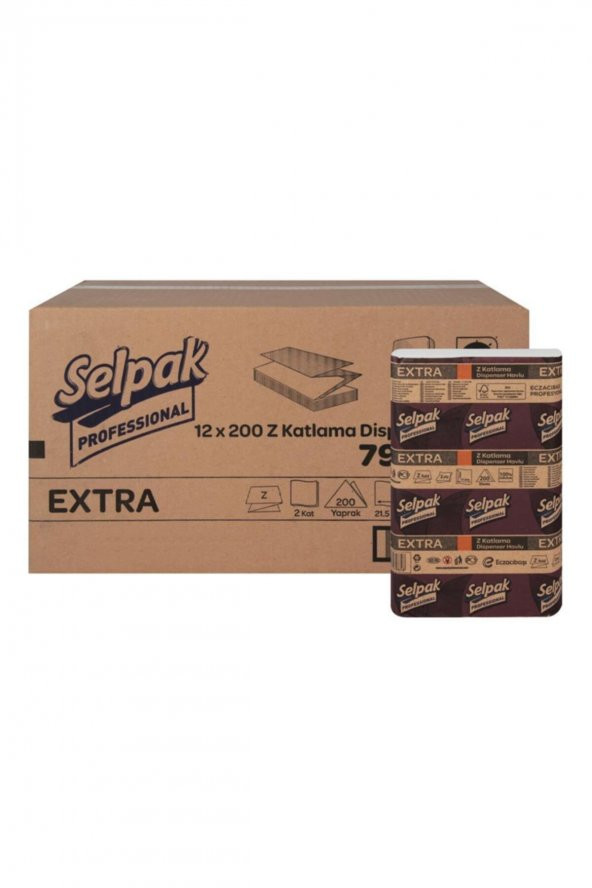 Selpak Pro 3 Katlama Dispenser Havlu 200 Yaprak X 10 Adet ( Koli ) ürün görseli 1