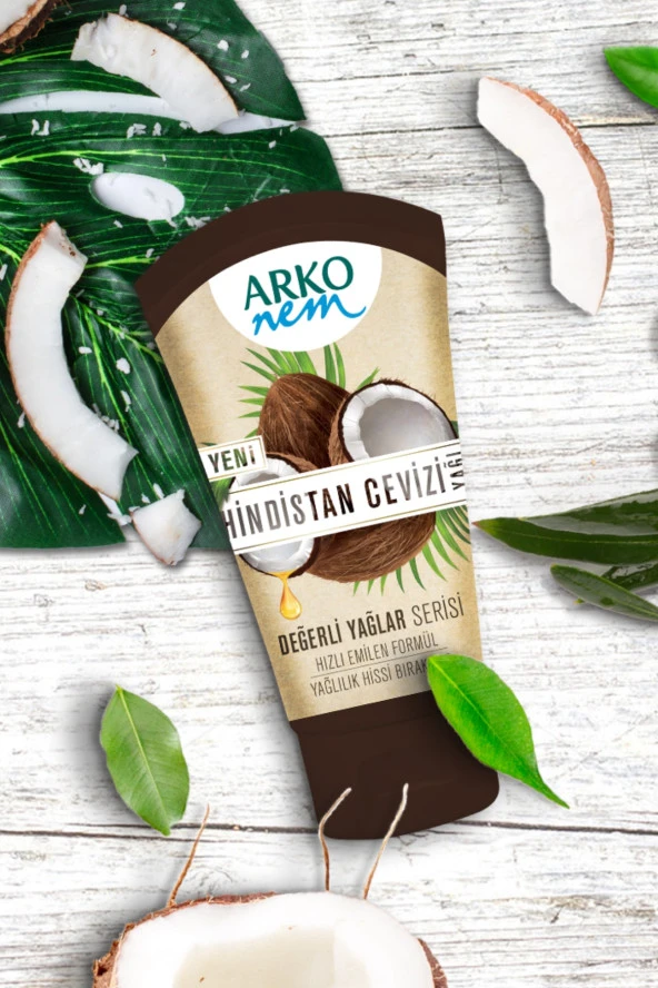 Arko Nem 3'Lü Değerli Yağlar Hindistan Cevizi Yağı 3X60 ml - 4