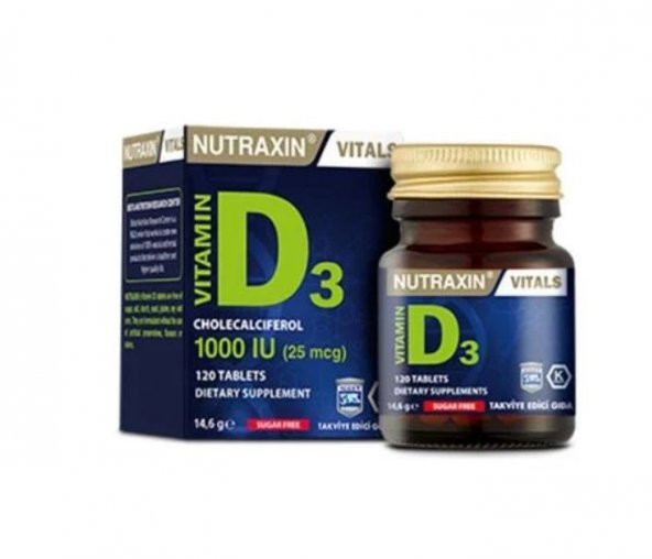 Nutraxin Vitamin D3 1000ıu 120 Tablet 8680512613152