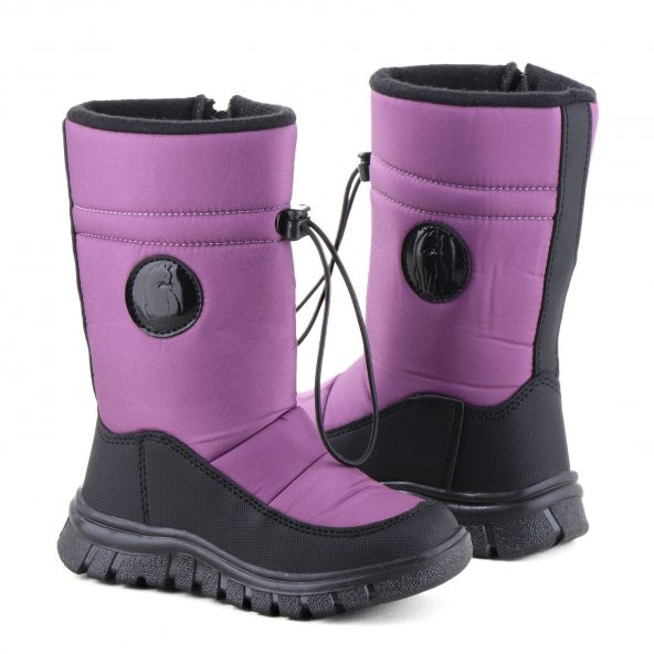 Vojo Ria Sıcak Astarlı Rahat Taban Fermuarlı Çocuk Kar Botu - 11