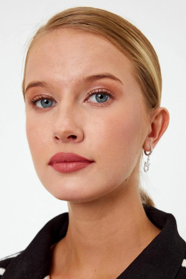 Baykuş Model Gümüş Küpe - 4