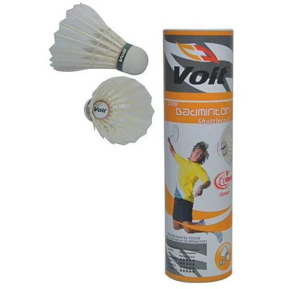 Voit S100 BWF Onaylı Badminton Topu (Kaz Tüyü)
