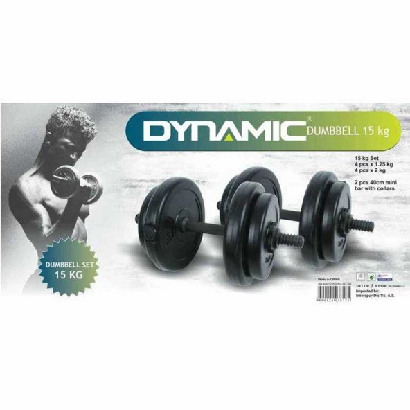 Dynamıc Vinly Dumbell Set 15 kg