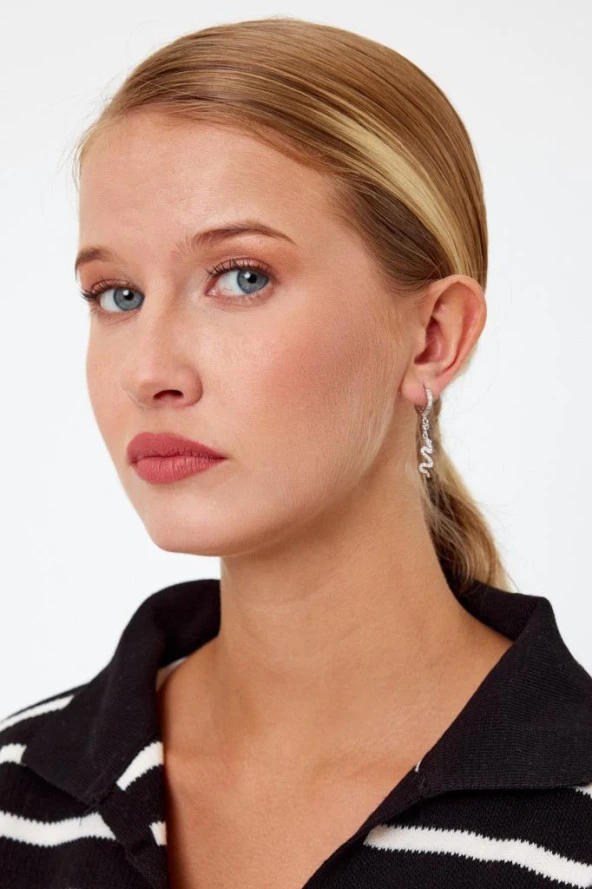 Yılan Model Gümüş Kolye - 6