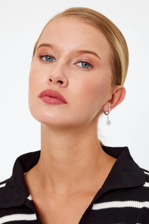 Yonca Model Gümüş Küpe - 7