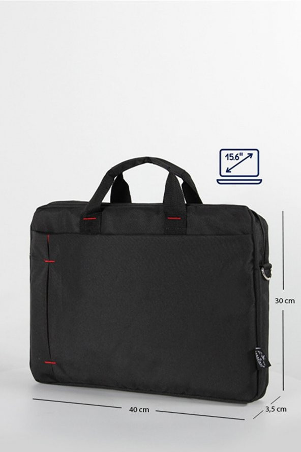 Elatae 15.6 İnç Laptop & Evrak Çantası Siyah 50112 - 7