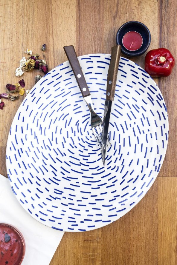 Mart Home Bluen Oval Servis Tabağı