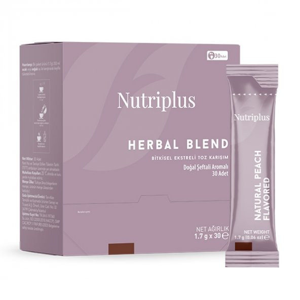 FARMASİ NUTRIPLUS HERBAL BLEND ŞEFTALİ 1.7 G x 30 - 1