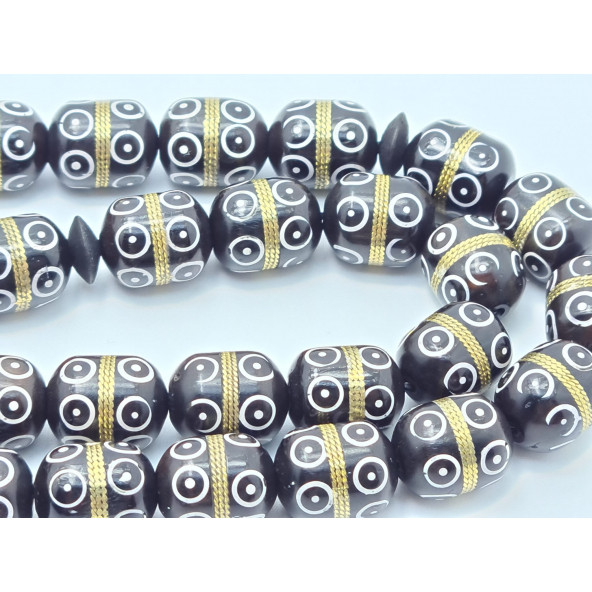 İşlemeli Pirinç Sarmal Kuka Tesbih Lt695 - 4