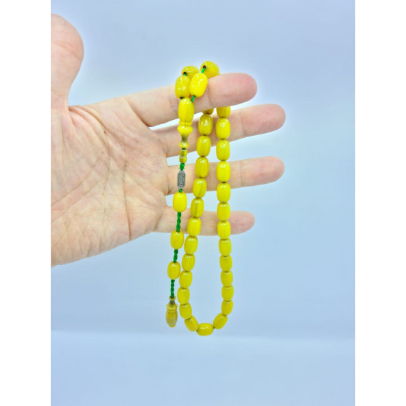Orjinal Dabbas İmzalı Sıkma Kehribar Tesbih Lt506 - 3