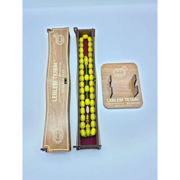 Orjinal Dabbas İmzalı Sıkma Kehribar Tesbih Lt506 - 8