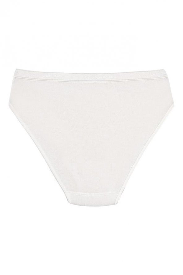 12 Adet Yıldız Bayan Bambu Bikini Külot Ekru 3957 - Resim 2