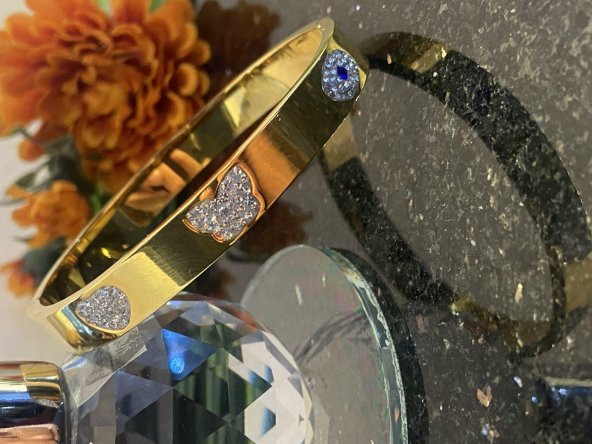 Aksesuar Çarşısı Çelik Kelebek Ve Göz Tasarımlı Kelepçe - Resim 2