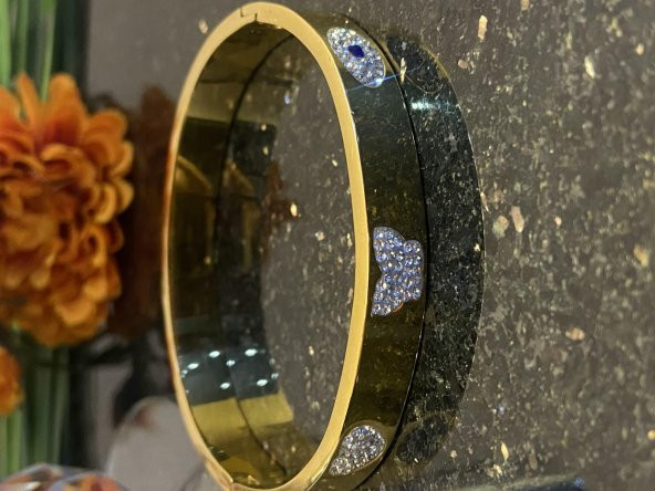 Aksesuar Çarşısı Çelik Kelebek Ve Göz Tasarımlı Kelepçe - Resim 3