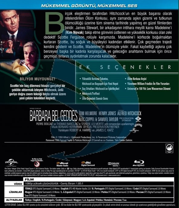 Vertigo - Ölüm Korkusu Blu-Ray - 2