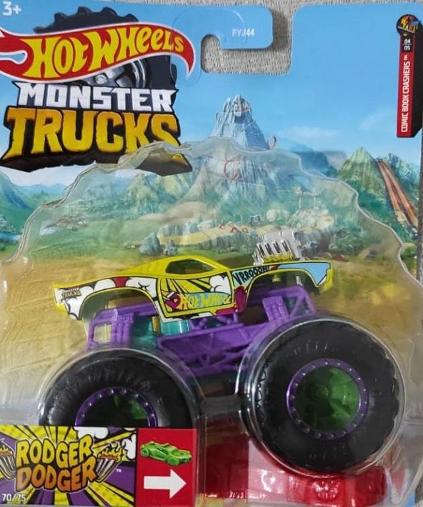 Hot Wheels 1:64 Monster Trucks Araba RODGER DODGER HCP71