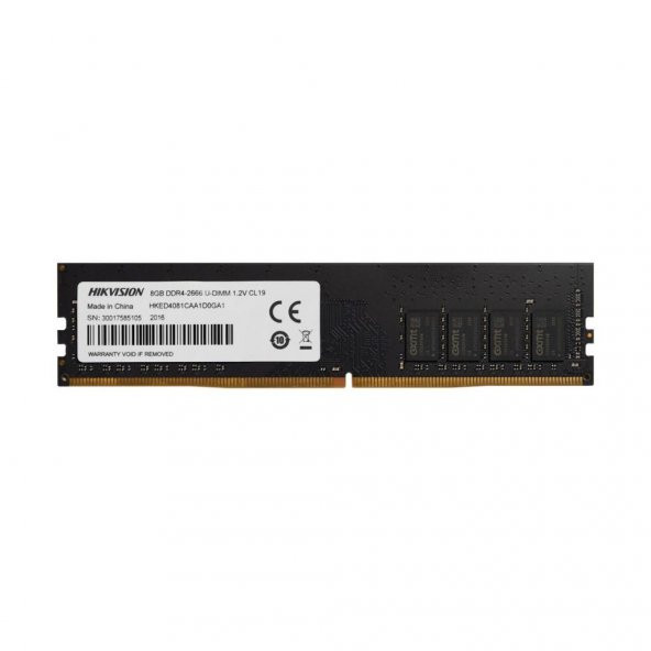 Hikvision 8GB DDR4 3200MHz 288Pin 1.35V CL16-18 PC Ram - 2