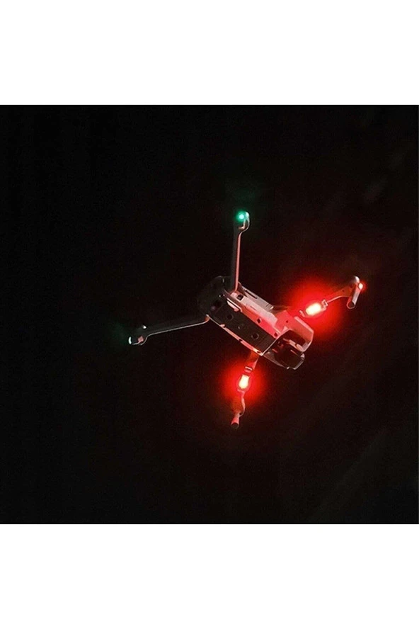 Nakres  Led MotosikleT Bisiklet Drone İHA 7 Renk Harekete Duyarlı Şarzlı Mini Sinyal Led Çakar Uçak Kanadı Çakarı - 8