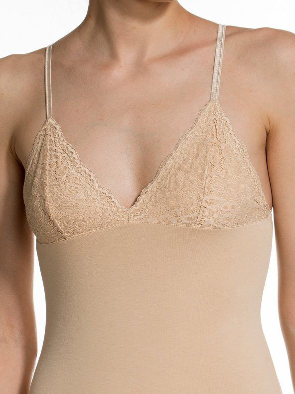 İnce Askılı Dantelli Body - 4