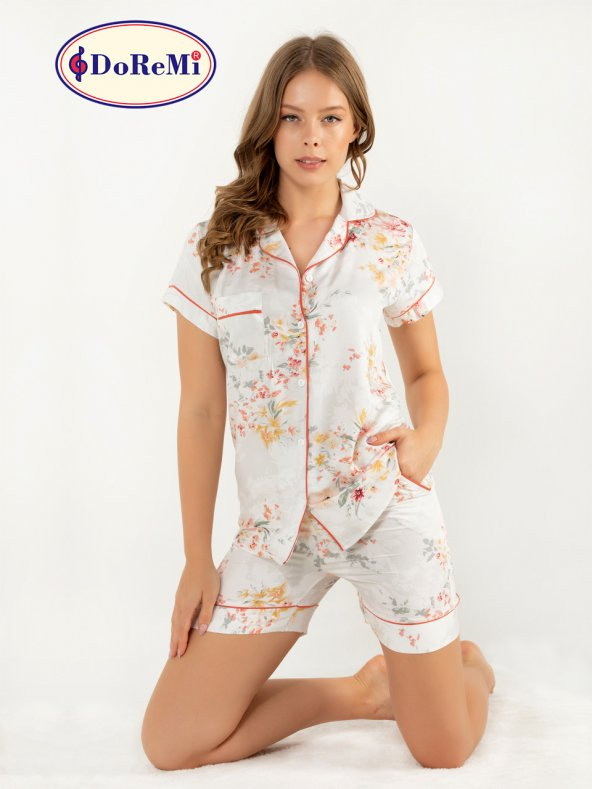 Blossom Kısa Kollu Şortlu Pijama Takımı - Resim 4