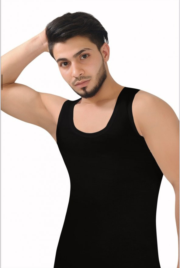 Erkek Likralı Klasik Atlet 6lı paket - Resim 3