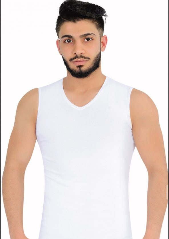 LİKRALI SIFIR KOL V YAKA 2li - Resim 3