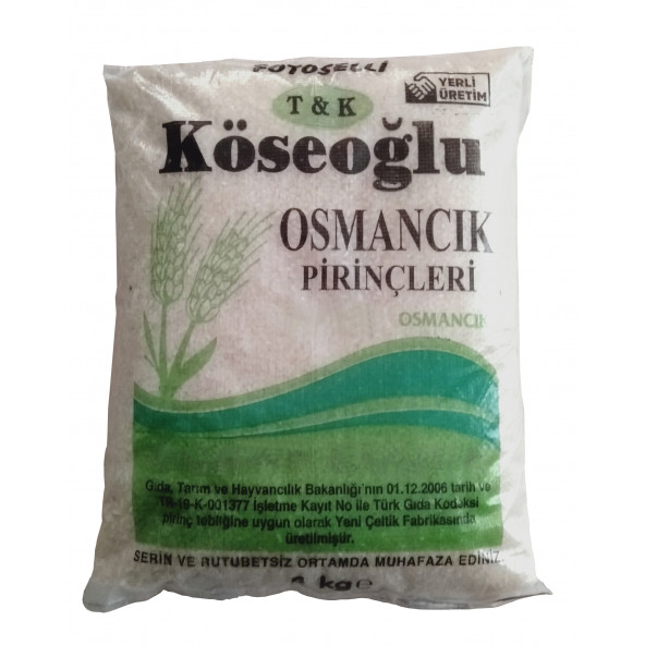 Köseoğlu Osmancık Pirinç 5kg- Yeni Sezon - 4