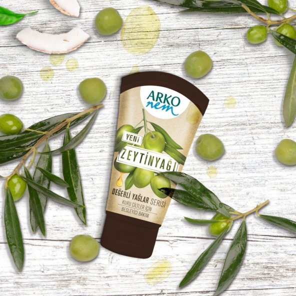 Arko Nem Değerli Yağlar Zeytinyağlı Nemlendirici Krem 3x60ml - 3