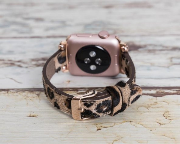 Bouletta Apple Watch Uyumlu Deri Kordon 38-40-41mm Ferro LEO1N - 5