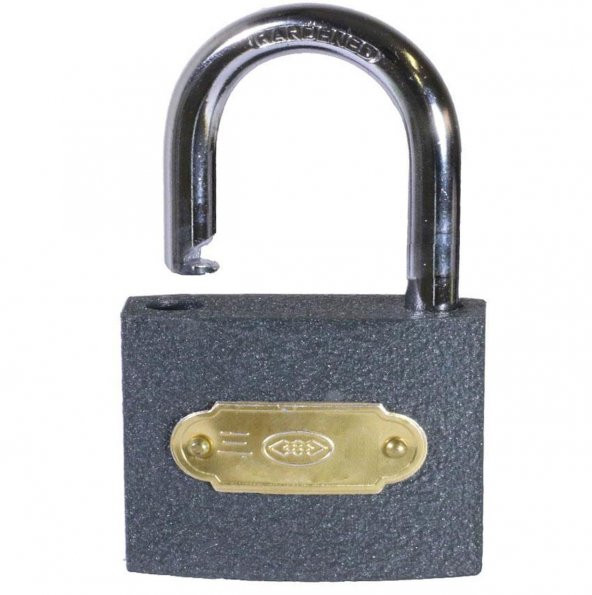 Asma Kilit Kısa Kancalı Gri 50 mm 3 Anahtarlı - 2