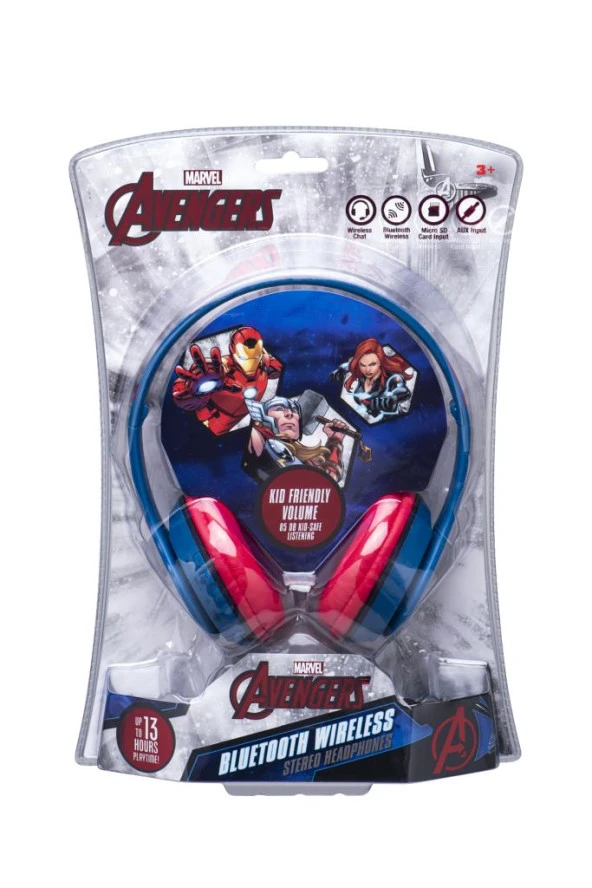 Bluetooth Kulaklık Marvel Avengers Yenilmezler Mikrofonlu Kablosuz Çocuk Kulaklığı Lisanslı MV-2004-AVV - 4