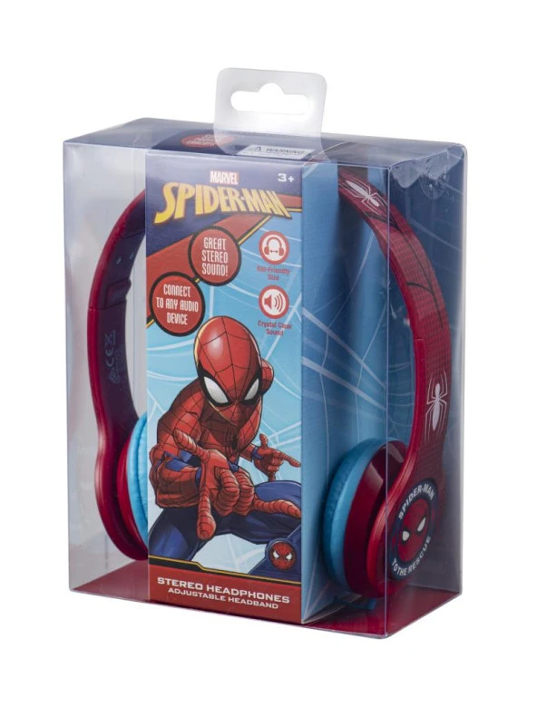Kablolu Kulaklık Marvel Spiderman Örümcek Adam Çocuk Kulaklığı Lisanslı MV-10902-SMV - 4