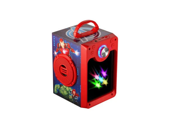 Marvel Avengers Yenilmezler Karaoke Seti Hoparlörlü Mikrofonlu Işıklı Lisanslı MV-1016-AV - 2