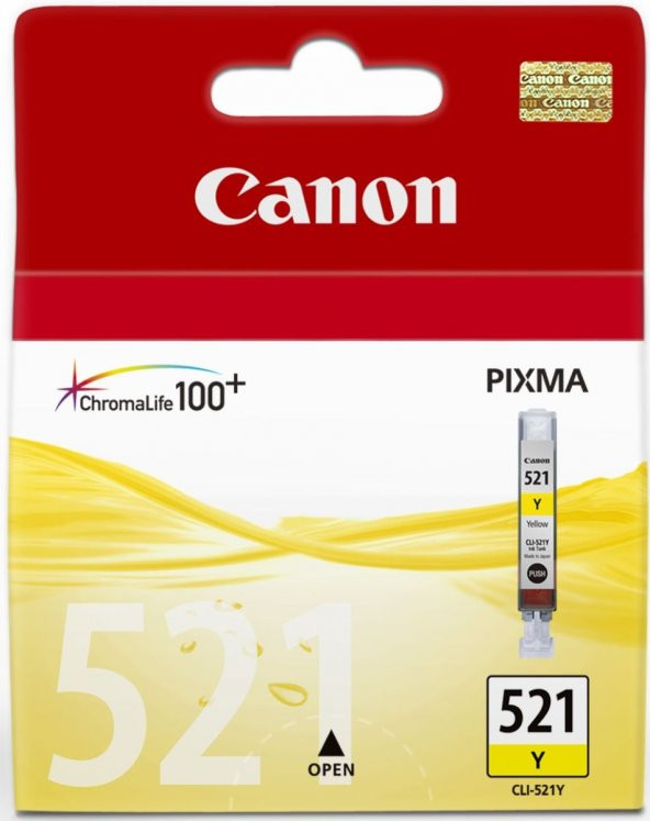 Canon Cli-521Y Sarı Kartuş Ip3600-4600-Mp540-620