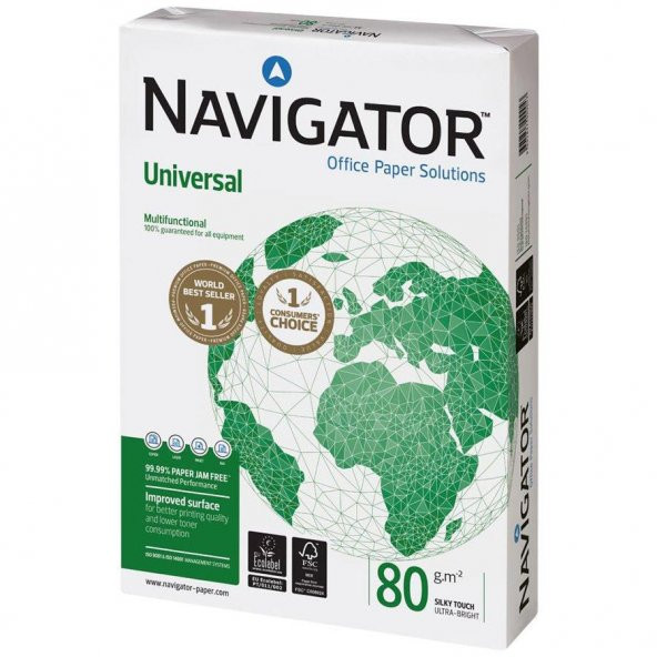 Navigator A4 Fotokopi Kağıdı 80Gr 1 Koli 5 Paket (2500 Sayfa) - 2