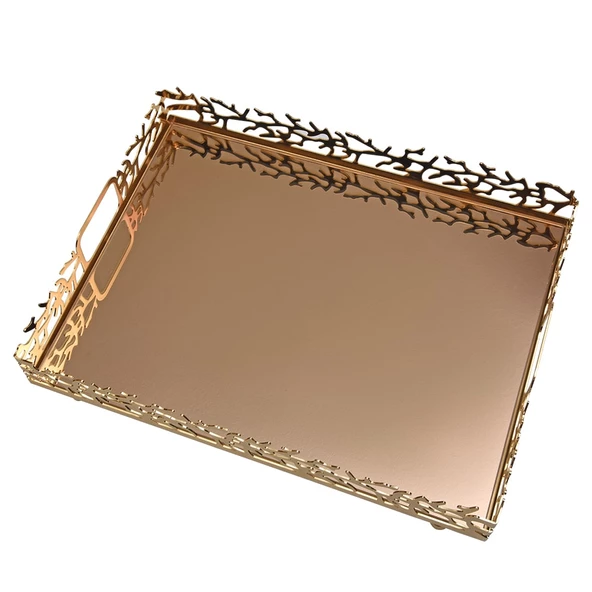 Canba M Gold Dikdörtgen Tepsi 40 Cm - 2