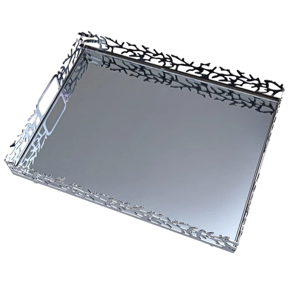 Canba M Krom Dikdörtgen Tepsi 40 Cm - 2