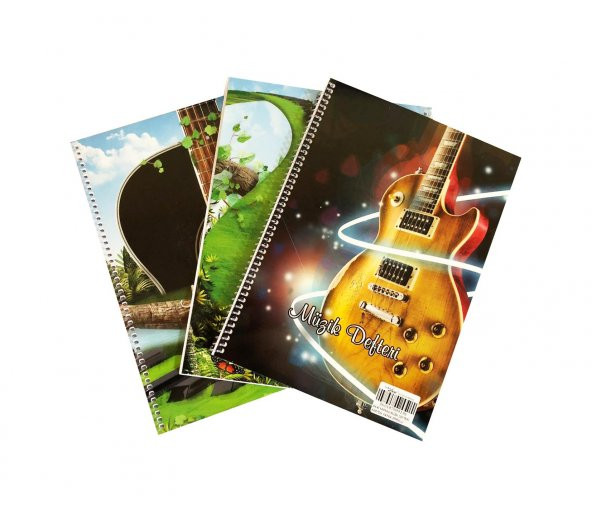 Color Liva A4 Spiralli Müzik Defteri 40 Yaprak 80Gr 3Lü Paket