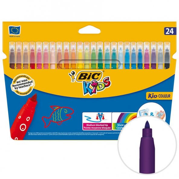 Bic Kids Couleur Keçeli Boyama Kalemi 24lü Paket