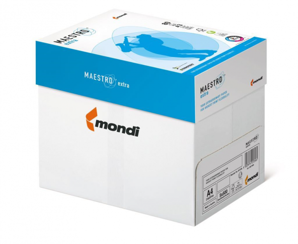 Mondi Maestro Extra A4 Gramajlı Fotokopi Kağıdı 90Gr 1 Koli 5 Pak
