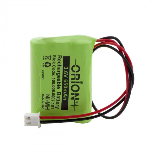 Orion AAA 3.6V 650mAh 2Pin JST Konnektorlü Pil - 2