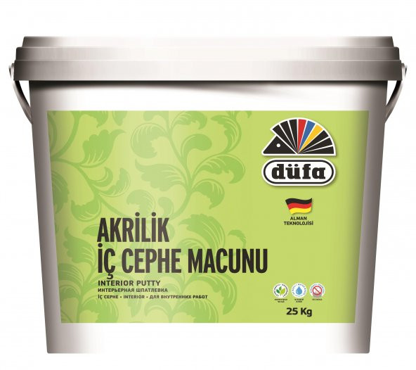 Düfa Akrilik İç Cephe Macun 25 l Beyaz