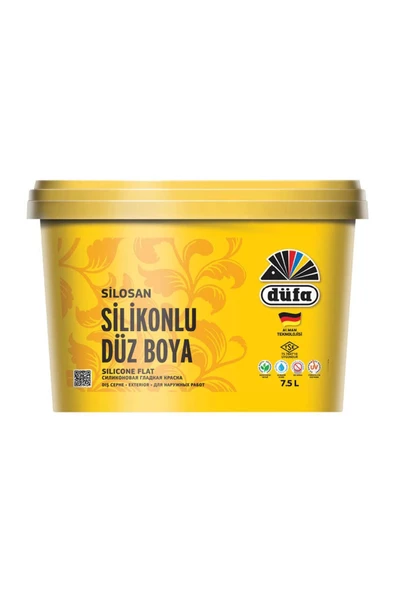 Düfa Silikonlu Düz Dış Cephe Duvar Boya 7.5 l - YENİ KARTELA